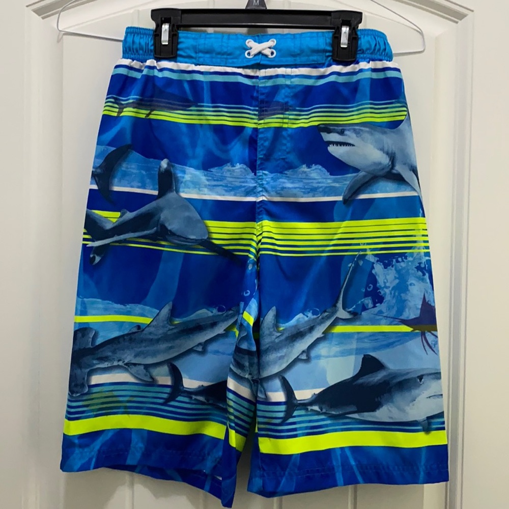 OP shark swim trunks